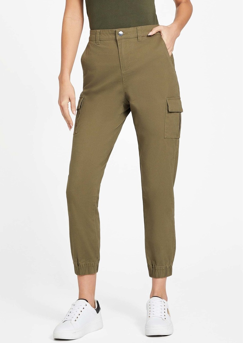 GUESS Gillianne Faux-Leather Cargo Joggers
