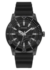 GUESS Analog Silicone Strap Watch