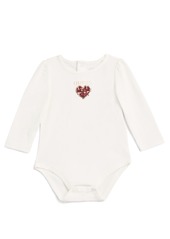 Guess Baby Girl Long Sleeve Bodysuit and Tweed Skirtall Set - Cream