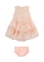 Guess Baby Girls Sleeveless Sparkle Mesh Dress - Blush