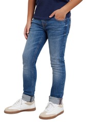 Guess Big Boys Skinny Fit Stretch Denim 5 Pocket Jeans - Carry Dark Blue Wash
