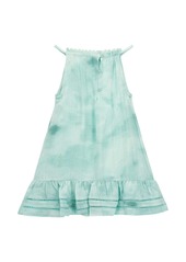 Guess Big Girls Lurex Gauze Dress - Blue tie dye print