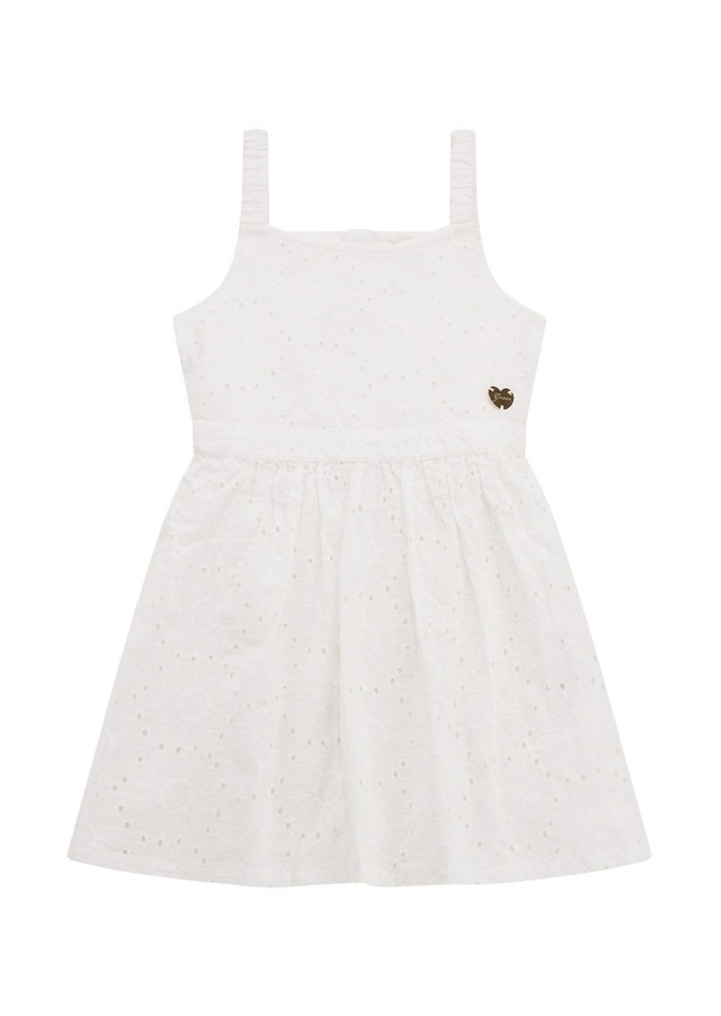 Guess Big Girls Sangallo Tank Dress - Pure white