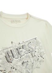 Guess Big Girls Short Sleeve Shirt - Cream White