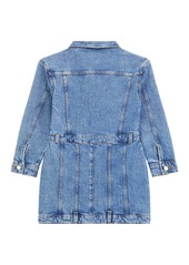 Guess Big Girls Stretch Denim Long Sleeve Dress - Blue Denim