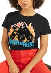Guess Break The Rules Graphic Print Cotton T-Shirt