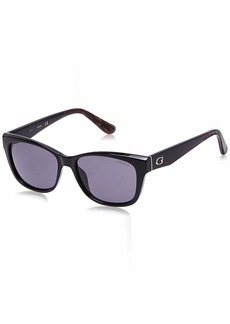 GUESS womens Gu7538 Sunglasses Shiny Black 54 16 140 US