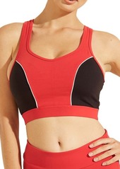GUESS Doreen Active Racerback Bra in Red at Nordstrom
