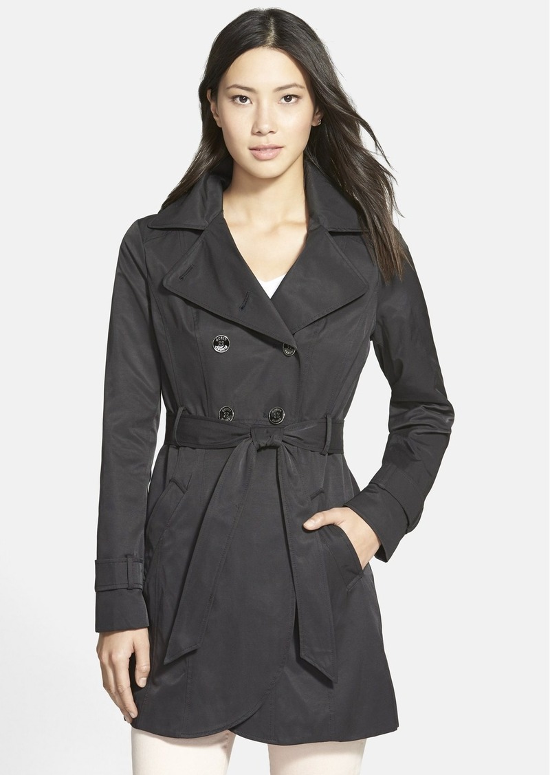 GUESS GUESS Double Breasted Trench Coat with Detachable Hood | Outerwear