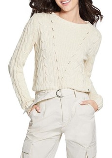 GUESS Elle Cable Knit Sweater