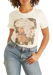 GUESS Emotion Roses Cotton Modal Graphic Tee in White at Nordstrom
