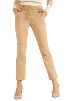 GUESS Evelina Faux Suede Pants in Mountain Honey at Nordstrom