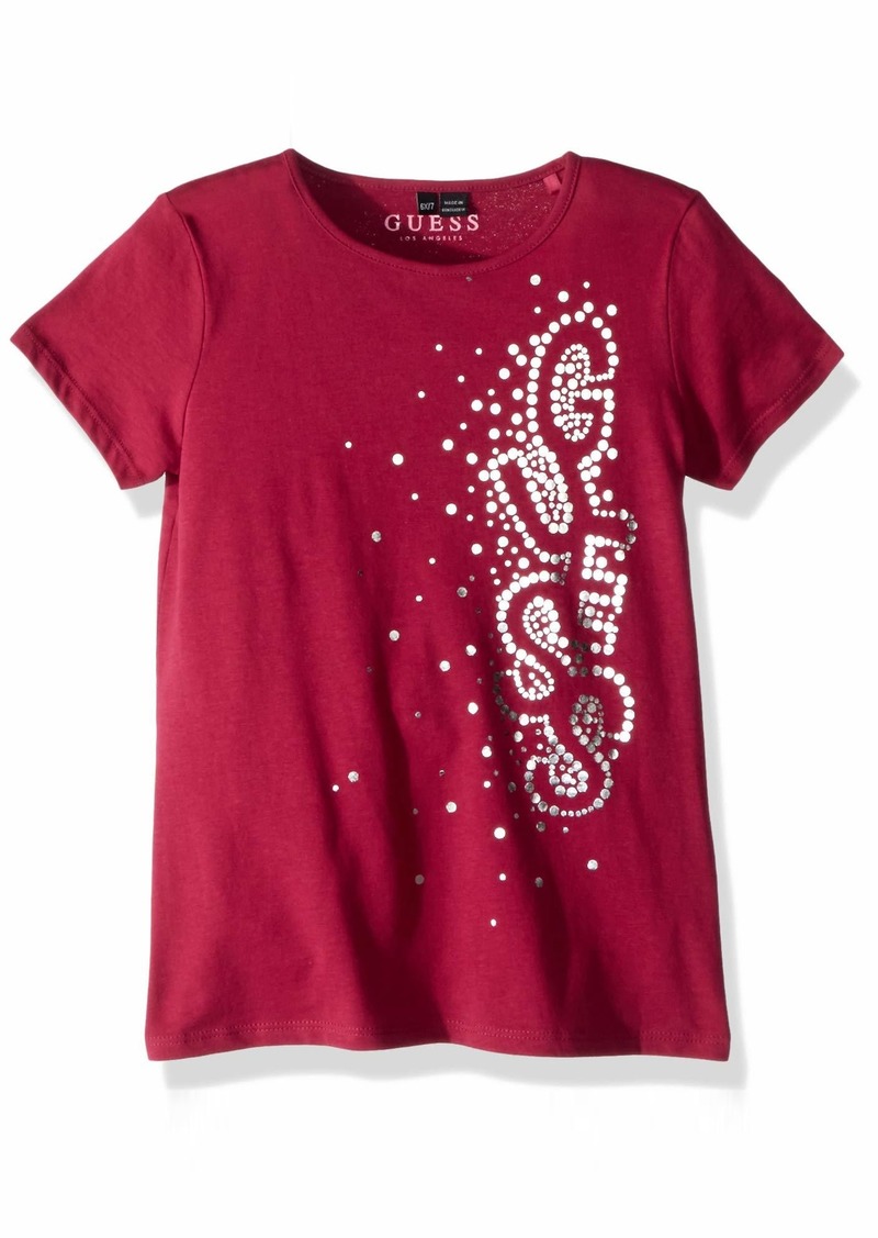 guess glitter t shirt