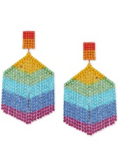Guess Mixed Stone Hexagon Chandelier Earrings - Multi
