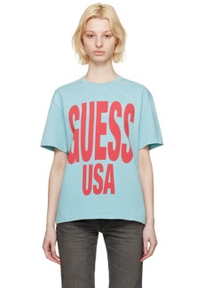 GUESS USA Blue Printed T-Shirt