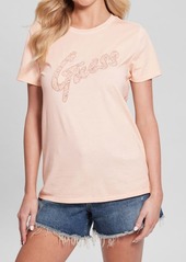 GUESS Lace Logo Organic Cotton Graphic T-Shirt