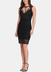 Guess Lace Open-Back Bodycon Dress