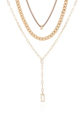 GUESS Layered Necklace in Gold Tone at Nordstrom Rack