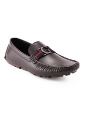 Guess Men's Askers Pod Driver with G Ornament Slip On Slippers - Dark Brown