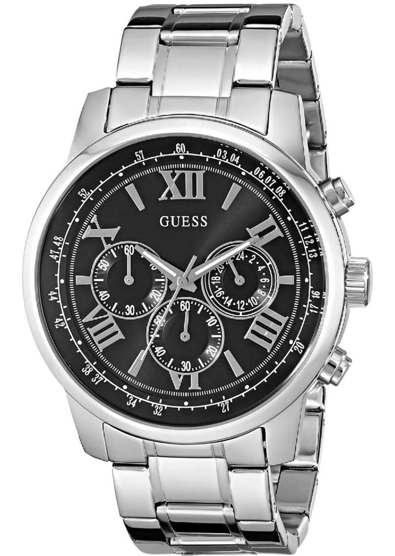 Guess Men's Black Steel Black Dial Watch