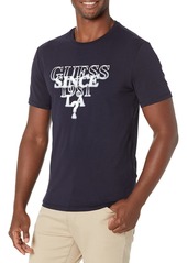 GUESS mens Blurry Logo Tee T Shirt   US