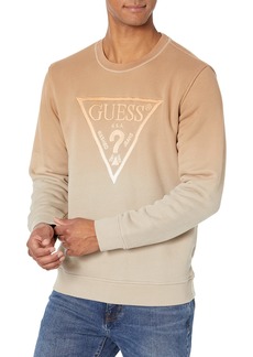 GUESS Men's Brun Ombre Logo Sweatshirt  S
