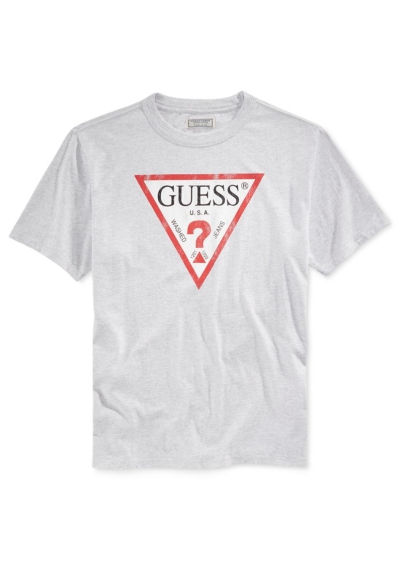 GUESS Guess Men's Classic Logo Graphic-Print T-Shirt | T Shirts