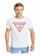GUESS Men Essentails Short Sleeve CLSC Triangle Logo Crew