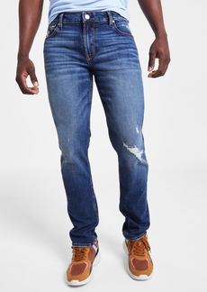 Guess Men's Destroyed Slim Tapered Fit Jeans - Calabasas Wash
