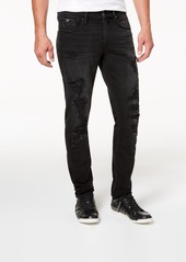 Guess Men's Distressed Slim-Fit Tapered Jeans