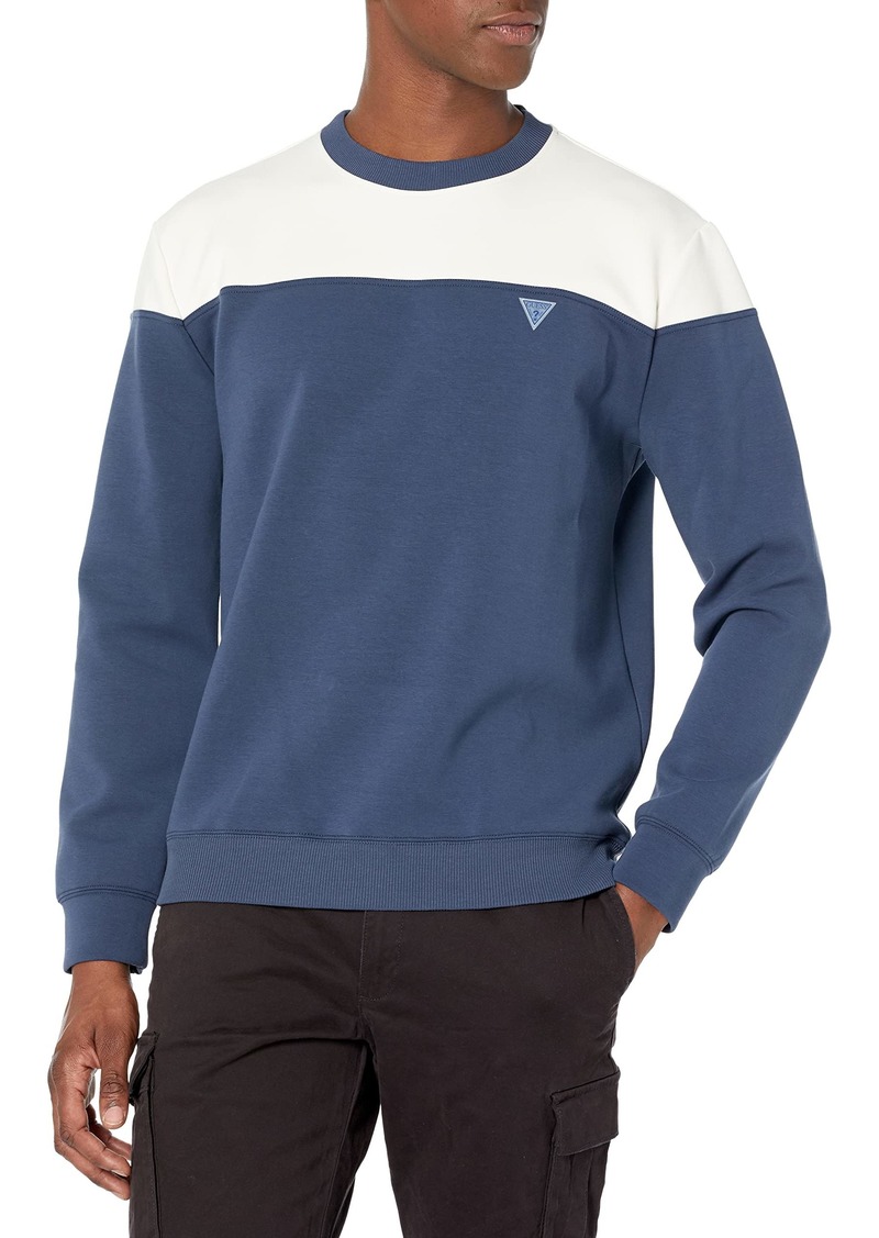 GUESS Men's Eco Danny Color-Block Sweatshirt  S