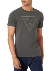 GUESS Men's Esentials Short Sleeve Embroidered Logo Tee