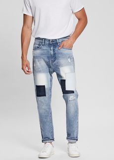 GUESS Men's Eco Relaxed Tapered Cropped Jeans L.A. River