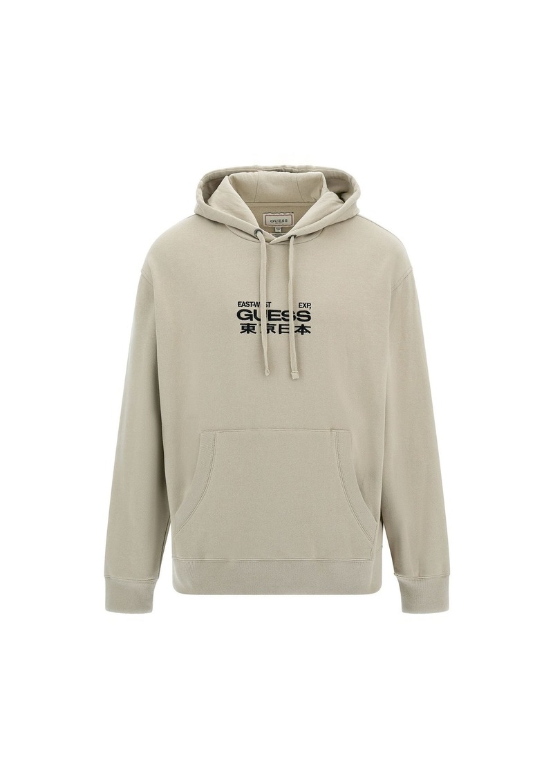 GUESS Men's Eco Roy East West Hoodie