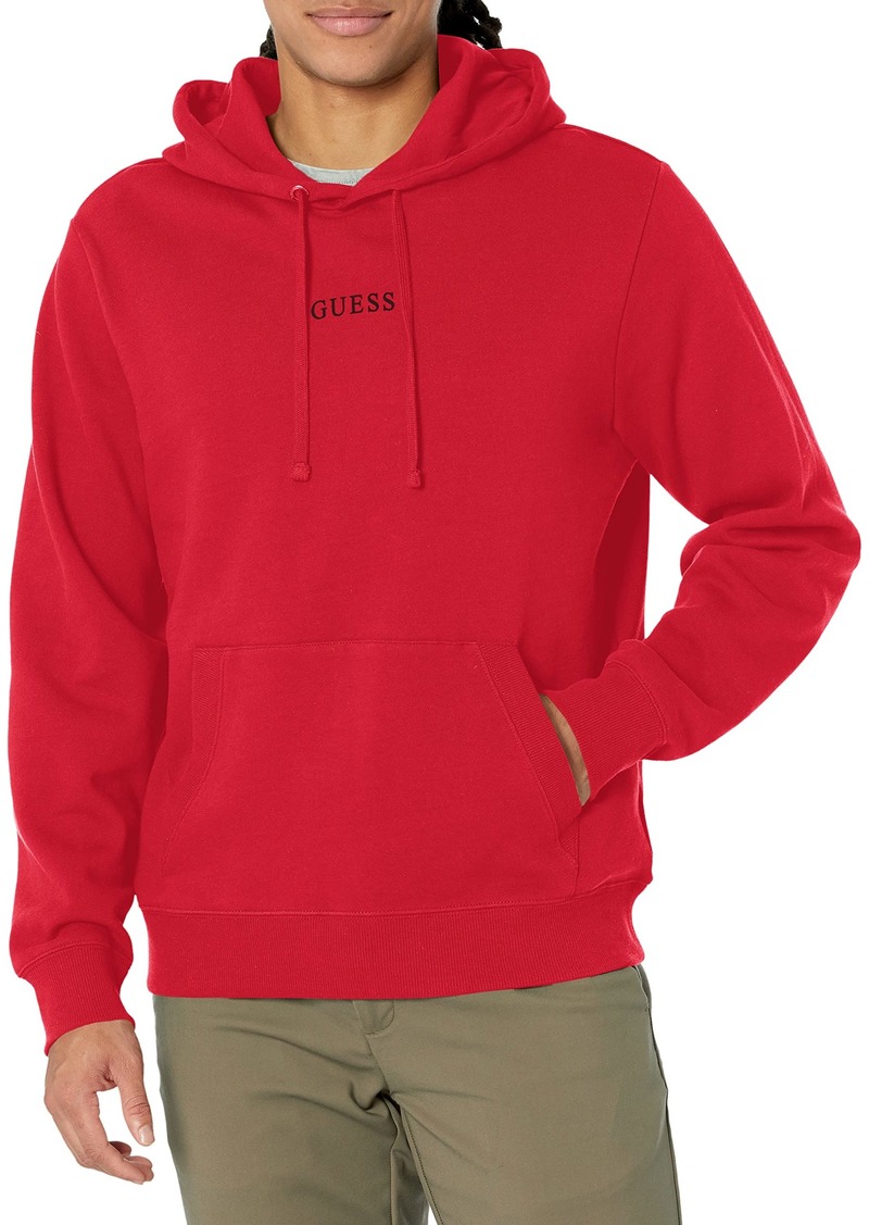 GUESS Men's Eco Roy Embroidered Logo Hoodie  L