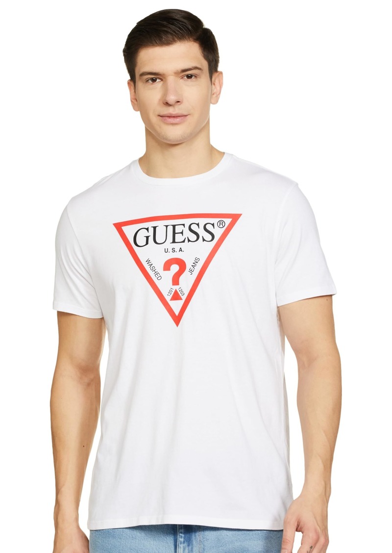 GUESS Men's Eco Triangle Classic Tee