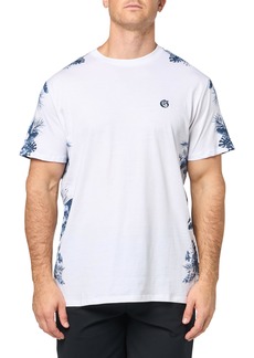 GUESS Men's Eco Watercolor Palms Tee