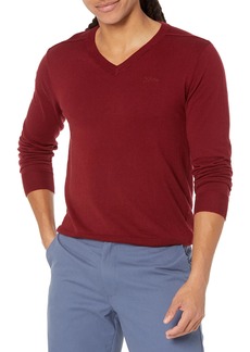 GUESS Men's Essential Rainard V Neck Basic Sweater