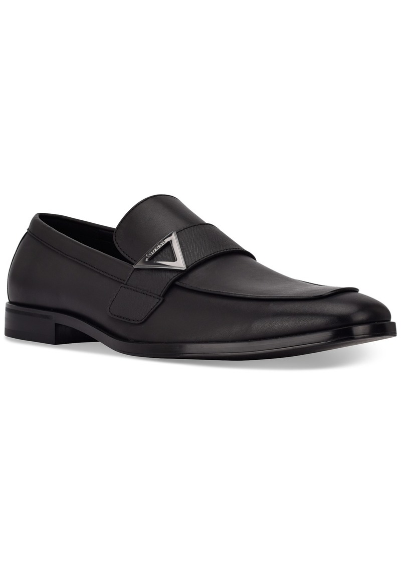 Guess Men's Hamlin Faux-Leather Slip-On Dress Shoes - Black