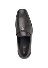 Guess Men's Hemmer Square Toe Slip On Dress Loafers - Smooth Black