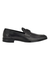 Guess Men's Hemmer Square Toe Slip On Dress Loafers - Smooth Black