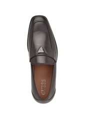 Guess Men's Hemmer Square Toe Slip On Dress Loafers - Dark Brown