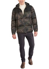 Guess Men's Hooded Colorblocked Jacket