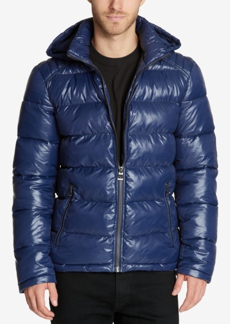 mens guess puffer coat