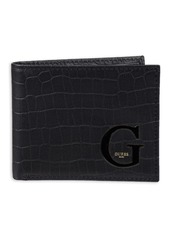 Guess Men's Leather Slim Bifold Wallet Black