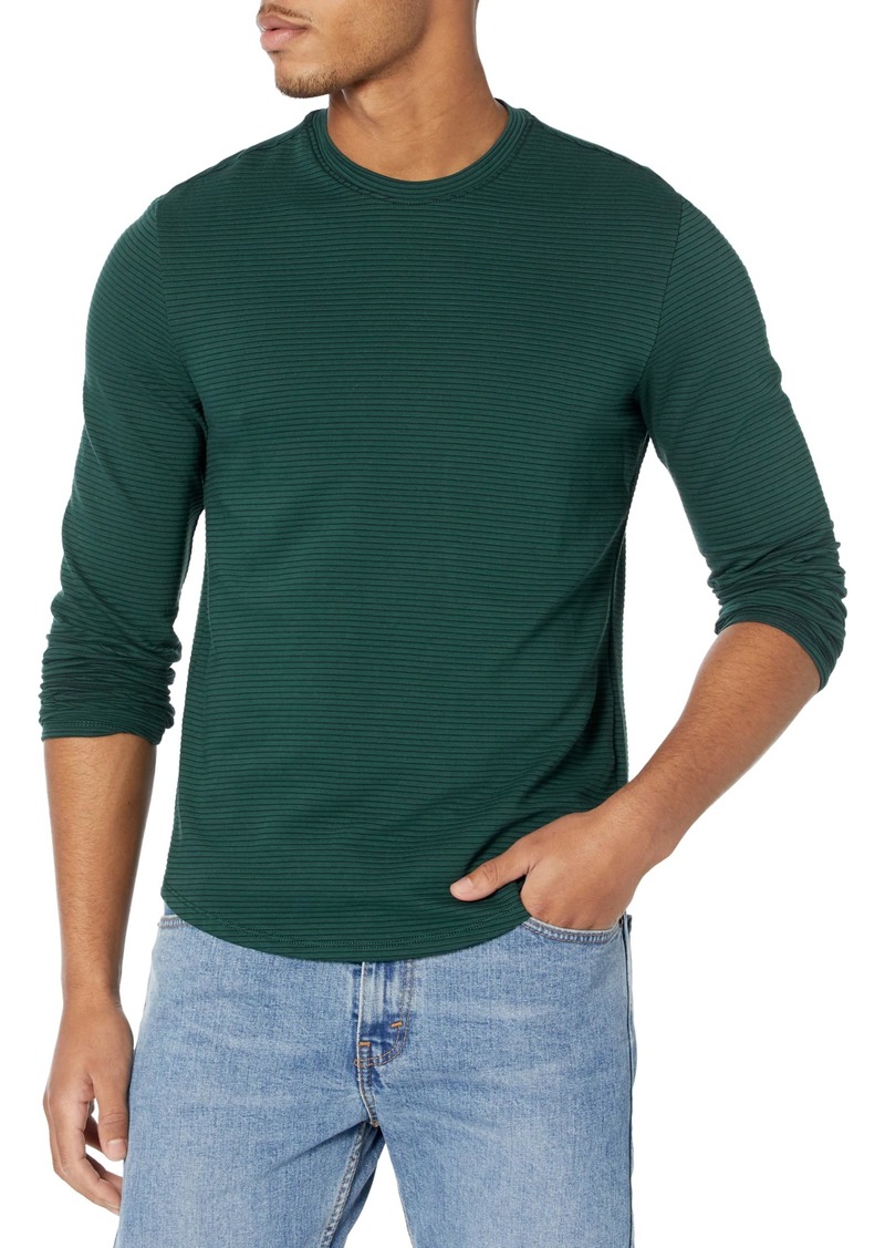 GUESS Men's Long Sleeve Colima Linear Crew