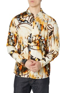 GUESS Men's Long Sleeve Eco Rayon Shirt
