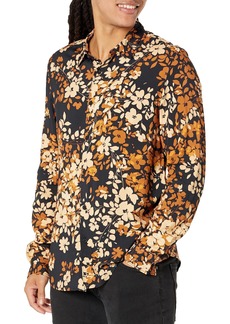 GUESS Men's Long Sleeve Eco Rayon Urban Bloom Shirt