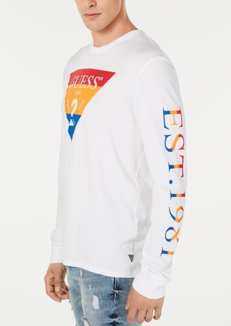 guess men's long sleeve