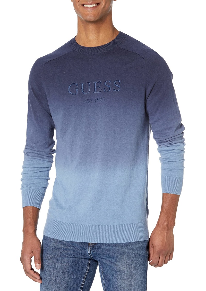 GUESS Men's Pace Ombre Logo Sweater  XL